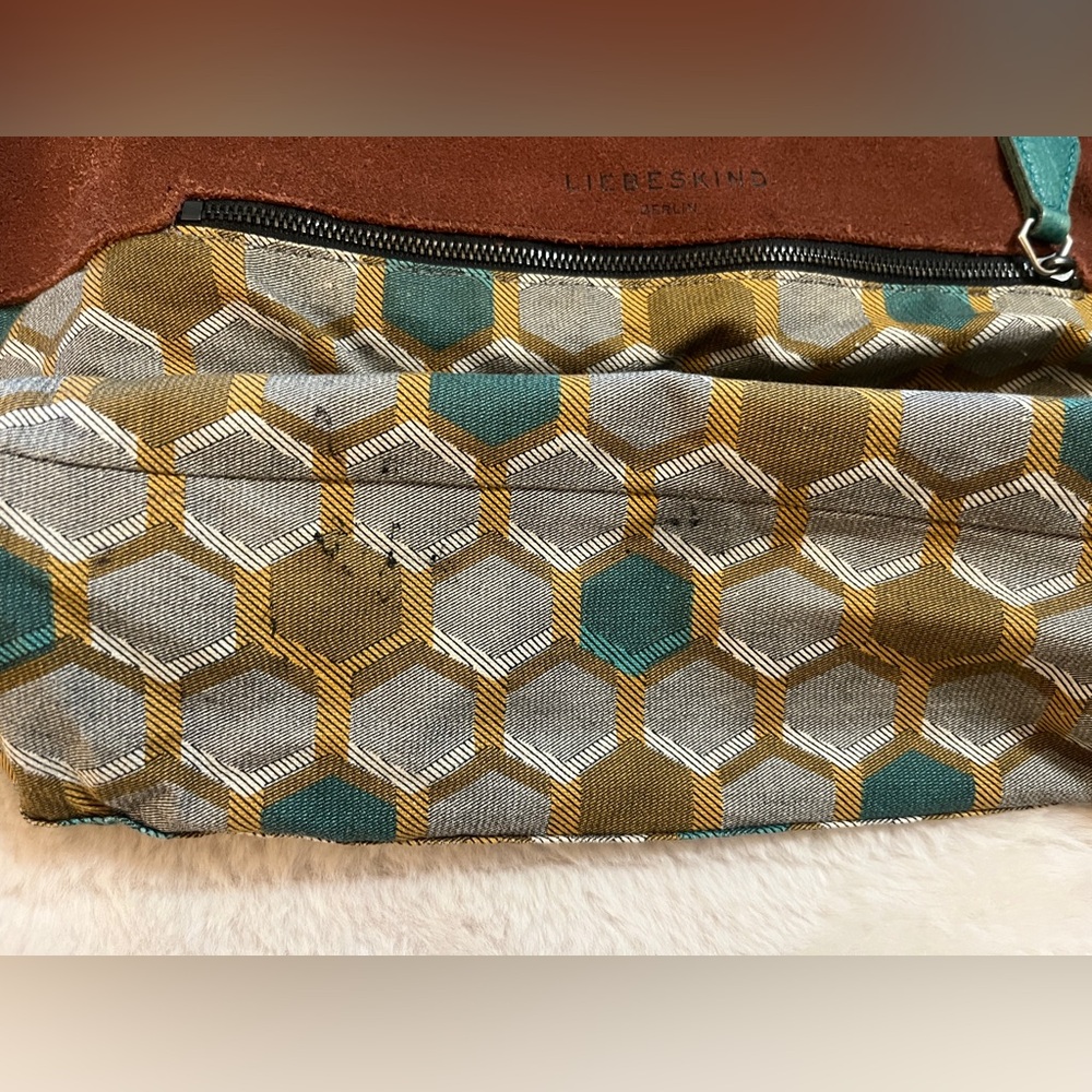 Liebeskind Berlin Leather purse 👛 turquoise spike hobo - Picture 9 of 11